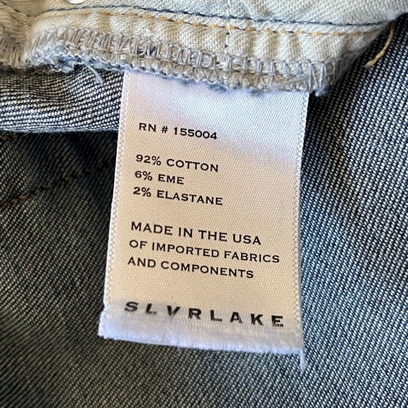Slvrlake roxy high rise raw hem southern cross denim jeans size 27 - Picture 6 of 7